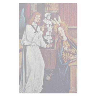 Annunciation By Zeitblom Bartholomäus Stationery Design by Artcollection
