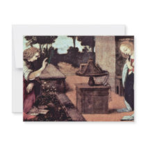 Annunciation Detail By Leonardo Da Vinci Personalized Invitation