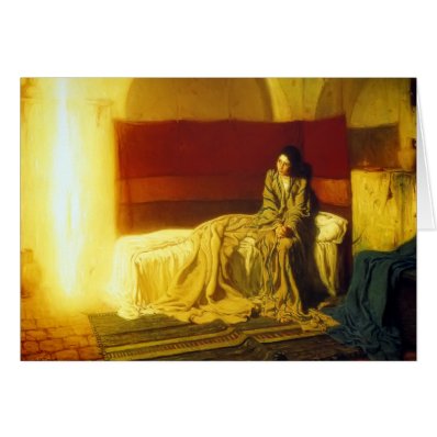 Annunciation - H.O. Tanner Greeting Cards
