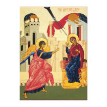 Annunciation Icon Stretch Wrap Canvas Gallery Wrapped Canvas