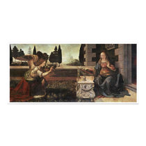 Annunciation, Leonardo da Vinci, 1473 Poster