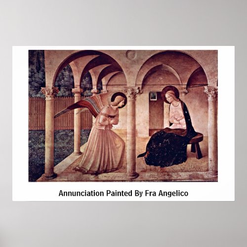 Annunciation Painted By Fra Angelico Poster