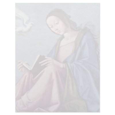 Annunciation (Reading Mary) By Lorenzo Costa Customized Letterhead by Artcollection