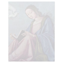Annunciation (Reading Mary) By Lorenzo Costa Customized Letterhead