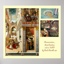 Annunciation ,Saint Emidius and an UFO Posters