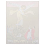 Annunciation To The Shepherds By Meister Der Reich Letterhead Design