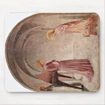 Annunciation With St. Dominic By Fra Angelico Mousepads