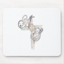 ANOINTED_SWAGGER_CRS_III_105 WHITE NAVY MOUSEPADS