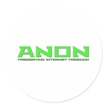 Anon Preserving Internet Freedom Stickers