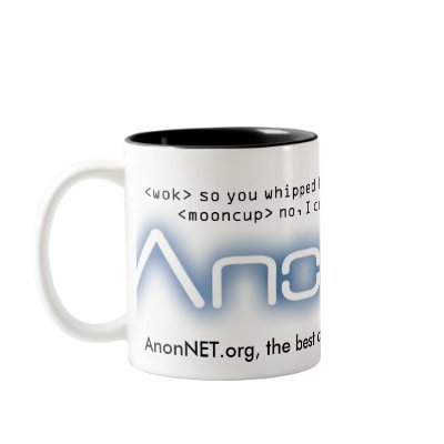 AnonNET White/Black Ringer Mug by genome