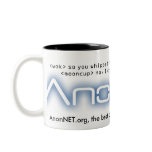 AnonNET White/Black Ringer Mug