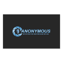 Anonymous 2 rectangle sticker