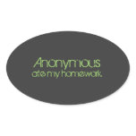 Anonymous Ate My Homework! stickers