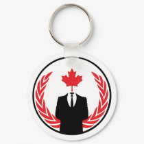 Anonymous Canada Keychain by alpha88 Anonymous Canada Keychain