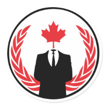 Anonymous Canada Sticker by alpha88 Anonymous Canada Sticker