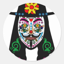ANONYMOUS Day of the Dead 7 Anon Mask Sugar skull Sticker