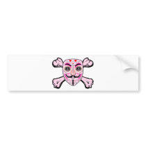 ANONYMOUS Day of the Dead Pink Art Anon Mask 4Chan Bumper Stickers