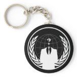 Anonymous International Black Keychain