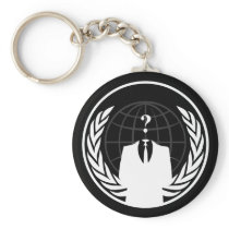 Anonymous International Black Keychain