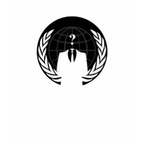Anonymous International Dark Female T-Shirt by alpha88 Anonymous International Dark Female T-Shirt