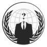 Anonymous International Logo Round Sticker Anonymous International Logo Round Sticker