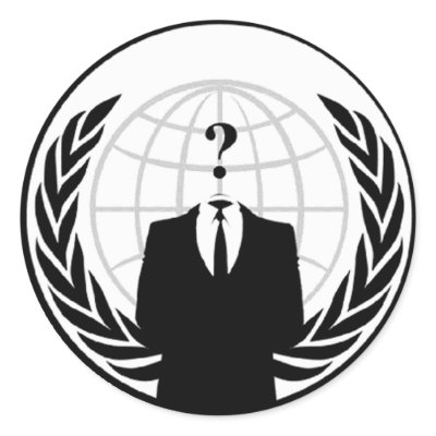 Anonymous International Logo Round Sticker by forthelulz123