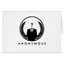 Anonymous Logo Greeting Cards