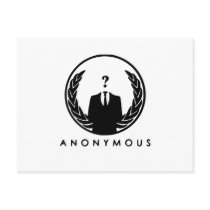 Anonymous Logo Postcard