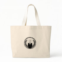Anonymous logo w/motto tote bag