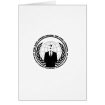 Anonymous logo w/motto cards
