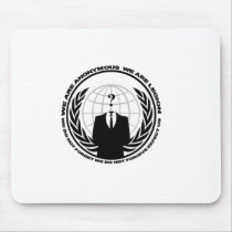 Anonymous logo w/motto mousepad