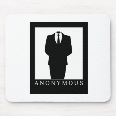 ANONYMOUS MOUSE PAD by BLACKFIRES