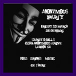 Anonymous Party Custom Invitations invitations