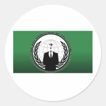 anonymous round sticker
