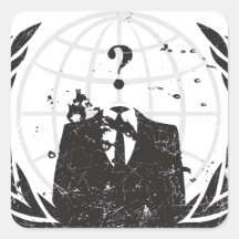 Anonymous Square Stickers