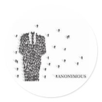 Anonymous Round Sticker