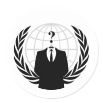 Anonymous Round Stickers