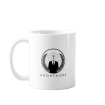 Anonymous White Mug (logo)