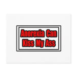 Anorexia Can Kiss My Ass Postcard
