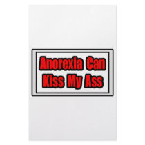 Anorexia Can Kiss My Ass stationery by Anorexia_Shirts Anorexia Can Kiss My Ass stationery