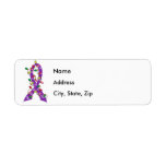 Anorexia Christmas Lights Ribbon Custom Return Address Label