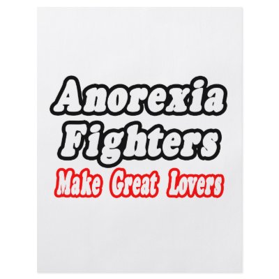 Anorexia Fighters Make Great Lovers Flyer Design by Anorexia_Shirts