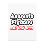 Anorexia Fighters Make Great Lovers Postcard