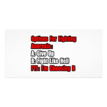 Anorexia Fighting Options Photo Card Template