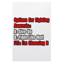 Anorexia Fighting Options stationery by Anorexia_Shirts Anorexia Fighting Options stationery