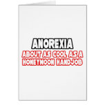 Anorexia...Not Cool Greeting Cards