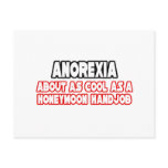 Anorexia...Not Cool Post Card
