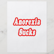 Anorexia Sucks Flyer