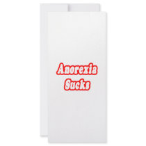 Anorexia Sucks Custom Rack Cards