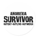 Anorexia Survivor stickers